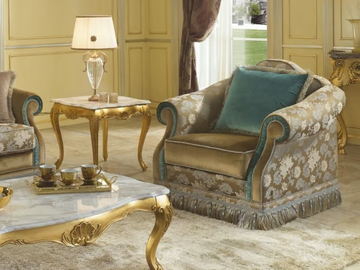 35TH ANNIVERSARY 3020-1 - Fabric armchair with armrests by SCAPPINI & C - view 2